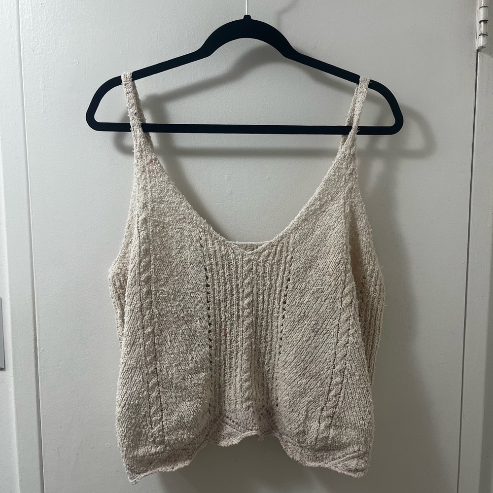 Anthropologie Beige Knit Tank Top - Picture 8 of 10